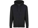 Awdis - Felpa Con Cappuccio E Zip Integrale Da Uomo PC5104 (Xxl) (Nero Fumo)