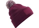 Beechfield - Berretto "Snowstar"" PC5099 (Taglia Unica) (Bordeaux/Bianco Naturale)"