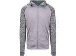 Awdis Cool - Felpa Con Cappuccio E Zip A Tutta Lunghezza Da Uomo PC5293 (S) (Grigio Screziato)