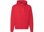 Fruit Of The Loom - Felpa Con Cappuccio "Premium"" Per Uomo/Donna Unisex PC5444 (Xxl) (Rosso)"