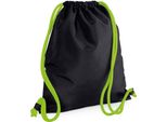Bagbase - Borsa Da Ginnastica "Icon"" PC5456 (Taglia Unica) (Nero/Lime)"