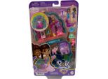 Cofanetto Da Giardino Polly Pocket Peacock 35Th, 2 Mini Bambole, 12 Accessori Da Viaggio, Animali, Scimmia, Mattel HWN97