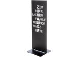 Gilde Standrelief, Rechteckig, "Zuhause"", Spruch, Metall, Schwarz, , L. 30 Cm, B. 30 Cm, H. 91 Cm 58411/Abverkauf Nur Solange Vorrat Reicht"