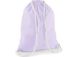 Westford Mill - Borsa Da Ginnastica, Cotone PC5783 (Taglia Unica) (Lavanda/Bianco)
