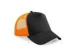 Beechfield - Cappello Trucker Snapback Per Uomo/Donna Unisex PC5762 (Taglia Unica) (Nero/Arancione)
