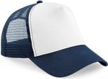 Beechfield - Cappello Trucker Snapback Per Uomini/Donne Unisex PC5762 (Taglia Unica) (Blu Scuro/Bianco)