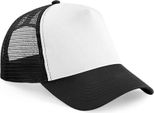 Beechfield - Cappello Trucker Snapback Per Uomini/Donne Unisex PC5762 (Taglia Unica) (Nero/Bianco)