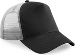 Beechfield - Cappello Trucker Snapback Per Uomini/Donne Unisex PC5762 (Taglia Unica) (Nero/Grigio)