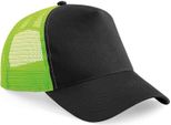 Beechfield - Cappello Trucker Snapback Per Uomini/Donne Unisex PC5762 (Taglia Unica) (Nero/Lime)