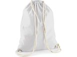 Westford Mill - Borsa Da Ginnastica, Cotone PC5783 (Taglia Unica) (Grigio Chiaro)