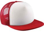 Beechfield - Cappello Trucker Snapback Per Bambini PC6924 (Taglia Unica) (Rosso/Bianco)