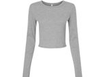 Bella + Canvas - T-Shirt Taglio Corto Da Donna Manica Lunga PC6987 (M) (Grigio Atletico)
