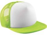 Beechfield - Cappello Trucker Snapback Per Bambini PC6924 (Taglia Unica) (Lime/Bianco)