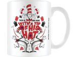 Il Gatto Col Cappello - Tazza Da Caffè "It's Fun To Have Fun"" PM10534 (12 Cm X 10,5 Cm X 8,7 Cm) (Bianco/Rosso)"