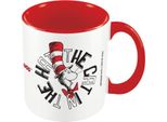 The Cat In The Hat - Tazza Da Caffè "Happy Cat"" PM10533 (12 Cm X 10,5 Cm X 8,7 Cm) (Bianco/Rosso/Nero)"