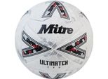 Mitre - Pallone Da Calcio "Ultimatch Evo"" RD3361 (4) (Bianco/Naturale/Argento)"