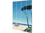 Henry Rivers - Tavolo "Van Life Ii"", Holz PM10433 (59 Cm X 40 Cm X 1,2 Cm) (Blau/Beige/GrüN)"