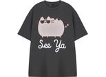 Pusheen - Maglietta "See Ya"" Da Uomo/Donna Unisex A Maniche Corte NS8522 (Xxl) (Carbone)"