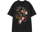 Sonic The Hedgehog - Maglietta Unisex Uomo/Donna A Maniche Corte NS8520 (3XL) (Nero)