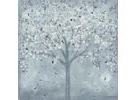 Diane Demirci - Leinwanddruck "Foglie Luccicanti"" PM10822 (60 Cm X 60 Cm) (Grau/Weiß/Braun)"
