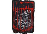 Misfits - Stampa - Toppa "Death Comes Ripping"" - Poliestere RO11331 (Taglia Unica) (Nero/Rosso/Bianco)"