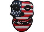 Misfits - Teschio - Toppa "Usa"", Tessuto RO11334 (Taglia Unica) (Rosso/Blu/Bianco)"