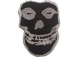 Misfits - Teschio Rovesciato - Toppa - Poliestere RO11328 (Taglia Unica) (Nero/Argento)