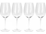 Set Di 4 Bicchieri Da Vino Excellent Houseware, Vetro, 7X24 Cm, 540 Ml, Trasparente