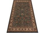 Tappeto Di Lana Kashqai 4362 410 Ornamento Verde / Beige Verde 120X170 Cm