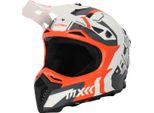 Casco Da Motocross Acerbis Profile 5, Bianco/Arancio, S (55/56)