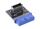 Inline® Usb 3.0 A Usb 3.1 Pannello Frontale Key-A Adapter Interno