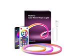 Striscia Luminosa A Led, Sincronizzazione Musicale, Cambio Di Colore, Controllo Tramite App
