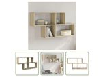 The Living Store Mensola A Muro Rovere Sonoma 100X20X53 Cm Materiale In Legno