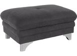 Hocker Cotta "Enterprise", Grau, B:98Cm H:44Cm T:67Cm, Struktur (100% Polyester );Chenille (90% Polyester; 10% Polyamid ), Hocker, Hocker