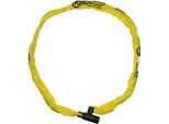 Auvray K-BLOC 90 Catena Con Lucchetto A Combinazione - Lunghezza 90 Cm, Diametro 4 Mm Giallo