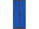 Armadio Armadio Spogliatoio Armadio In Metallo Blu Antracite 180X80X50