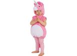 Costume Da Unicorno Rosa E Bianco Per Bambini - 110/116 (5-6 Anni)