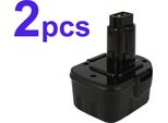 2X Batteria Powersmart 3000Mah 12V Per Wurth Bs 12-A Power, Hl 12, Wb 12-A, 0700905330