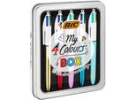 Bic 967279 Bic Biro Retrattile Collezione 4 Colori, Confezione Da 5 Pezzi In Metallo