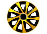 Nrm Coprimozzo Drift Extra, Oro/Nero 14" Pollici. (4 X Copriruota Universali)"