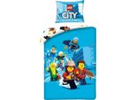 Halantex Lego City Set Di Biancheria Da Letto Copripiumino 140 X 200 + 70 X 90 Cm Biancheria Da Letto Per Bambini 100% Cotone