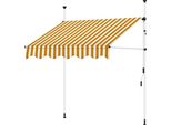 Tenda Da Sole A Morsetto Mucola Tenda Da Balcone Regolabile In Altezza Senza Foratura Tenda Da Sole Protezione Solare Protezione Dal Vento - Arancione / Bianco 200 X 120 Cm