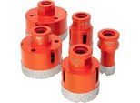 Extol Premium 8802995 Set Di 5 Punte Diamantate, O 20-35-45-55-68 Mm, Filettatura M14