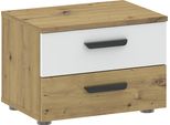Comodino Richmond - Rovere Artisan / Bianco