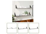 The Living Store Mensole Da Parete 2 Pz. Grigio Sonoma 80X15X15,5 Cm Materiale A Base Di Legno