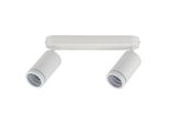 Apparecchio Da Soffitto In Metallo Bianco 2Xgu10 Apparecchio Spot Doppio A Plafone