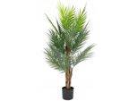 Pianta Artificiale Areca Palma Hawaiana In Vaso Taglio Realistico 120Cm