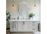 Artloge Specchio Da Parete Asimmetrico, Specchio Irregolare, Specchio Moderno Di Design, Specchio Da Porta, Irregolare E Senza Cornice, 50×70Cm