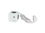 Aura Line Power Cube Bianco 4 Prese Schuko 2 Porte Usb 16A/3680W 230V