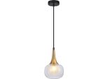 Konila Italux Lampada A Sospensione In Ottone E Vetro PND-99709-1-BRO-CL